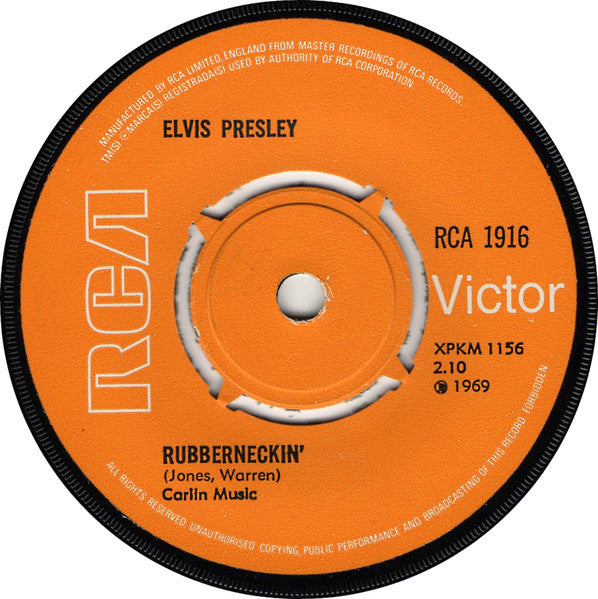 Elvis* : Don't Cry Daddy  (7", Single, 4-p)
