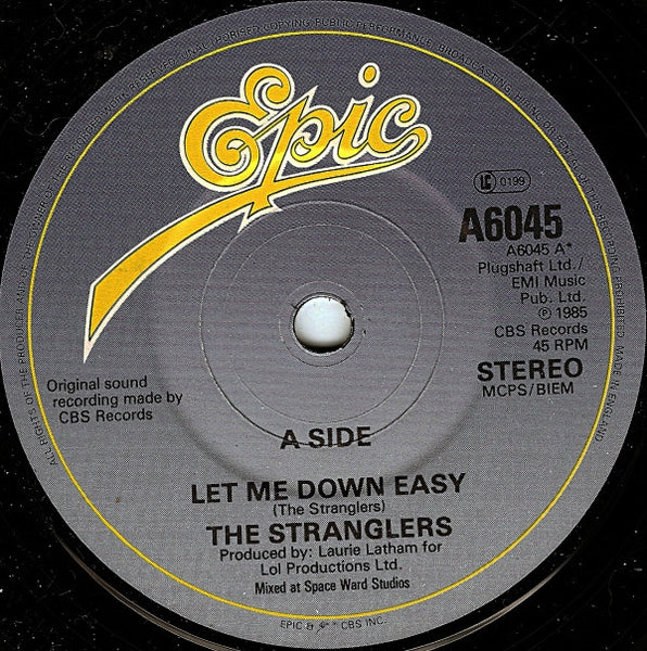 The Stranglers : Let Me Down Easy (7", Single, Pap)