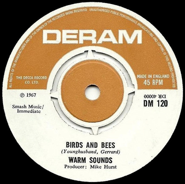Warm Sounds : Birds And Bees (7", Single)