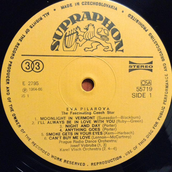 Eva Pilarová : The Fascinating Czech Star (LP, Album, RP)