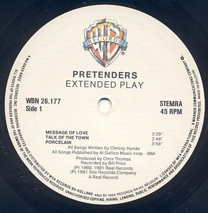 Pretenders* : Extended Play (12", EP)