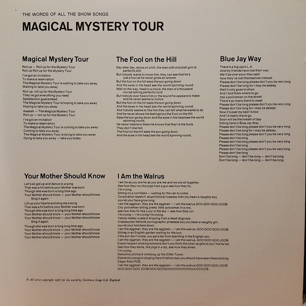 The Beatles : Magical Mystery Tour (LP, Comp, RE, Gat)