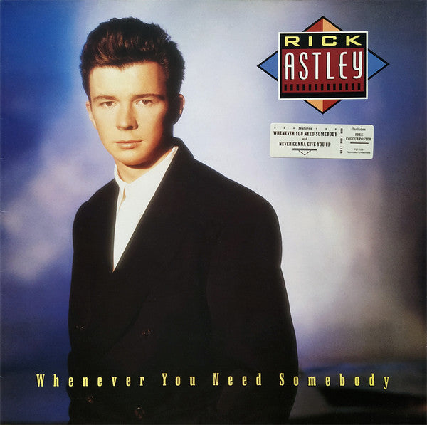 Rick Astley : Whenever You Need Somebody (LP, Album, Pos)