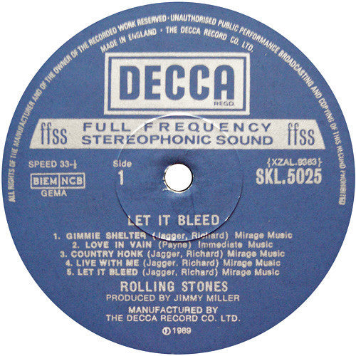 Rolling Stones* : Let It Bleed (LP, Album, RE)