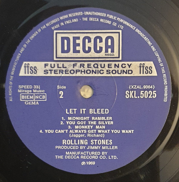 Rolling Stones* : Let It Bleed (LP, Album, RE)