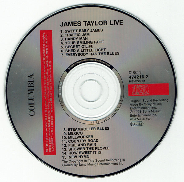 James Taylor (2) : (Live) (2xCD, Album, RE)