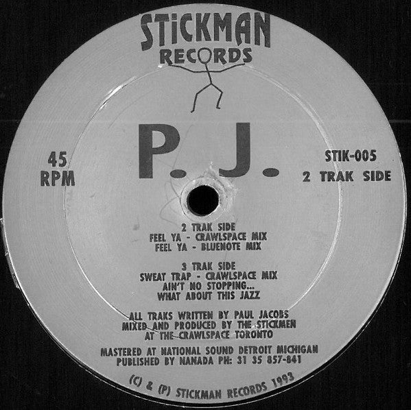 P.J.* : Feel Ya (12")