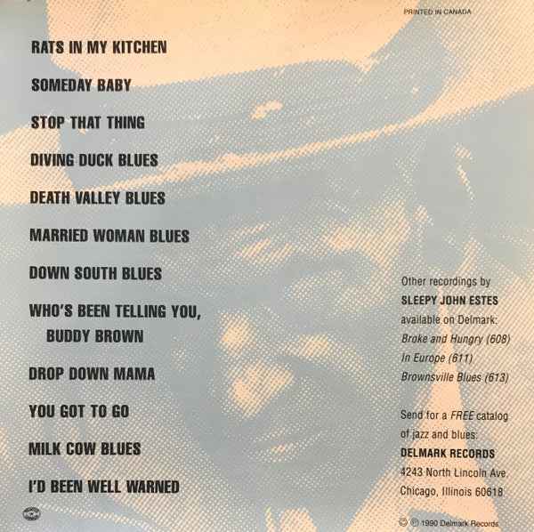 Sleepy John Estes : The Legend Of Sleepy John Estes (CD, Album, RE, RM)