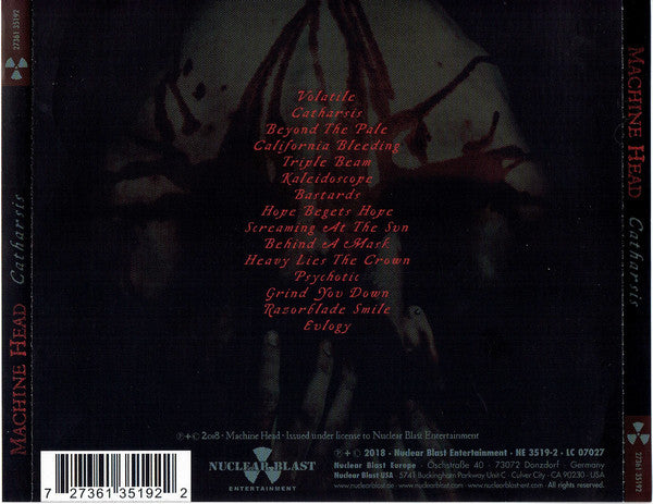 Machine Head (3) : Catharsis (CD, Album)
