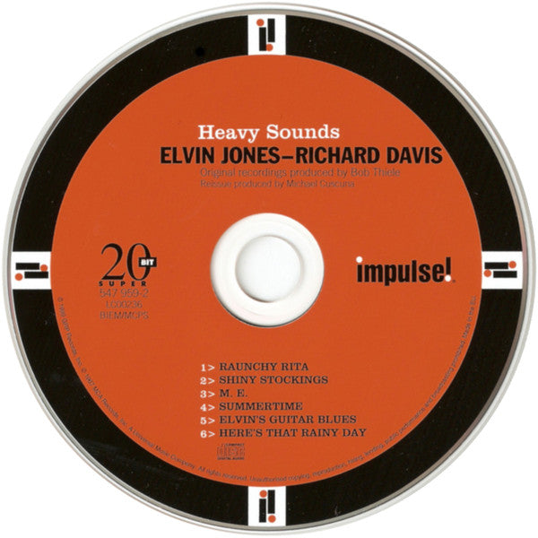 Elvin Jones And Richard Davis (2) : Heavy Sounds (CD, Album, RE, RM, Dig)