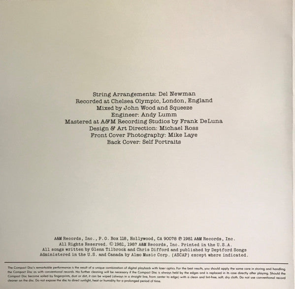 Squeeze (2) : Argybargy (CD, Album, RE, RP)