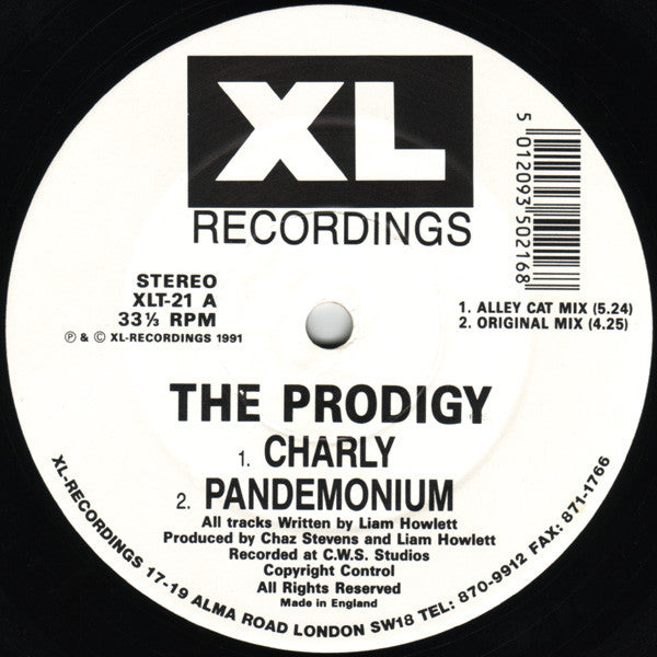 The Prodigy : Charly (12", Single, Pic)