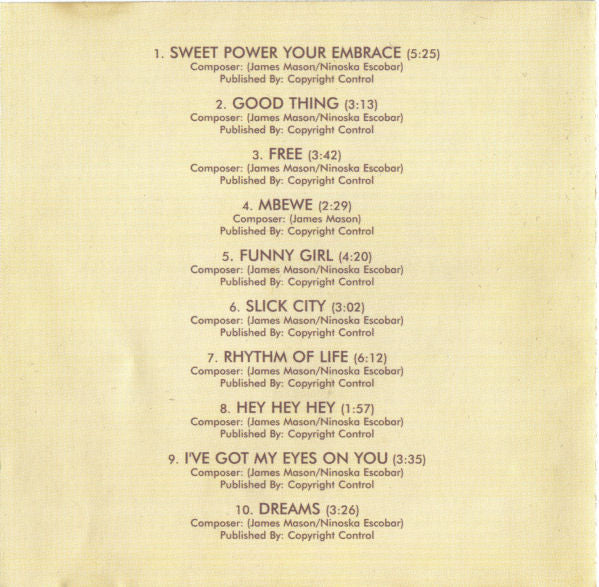 James Mason : Rhythm Of Life (CD, Album, RE)