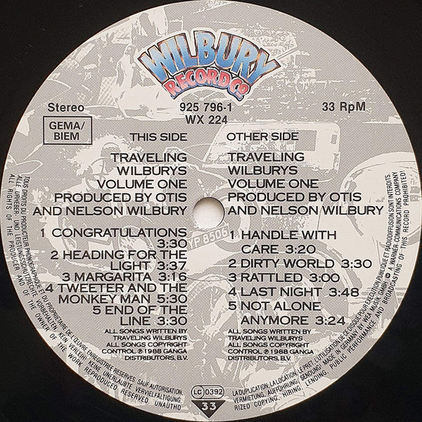 Traveling Wilburys : Volume One (LP, Album)