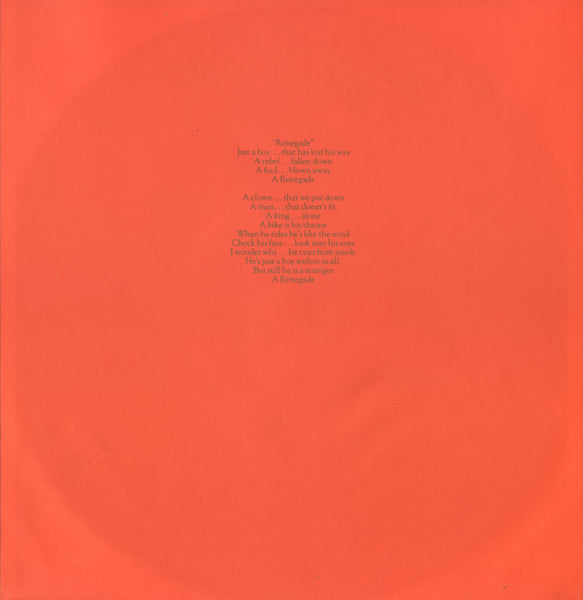 Thin Lizzy : Renegade (LP, Album)