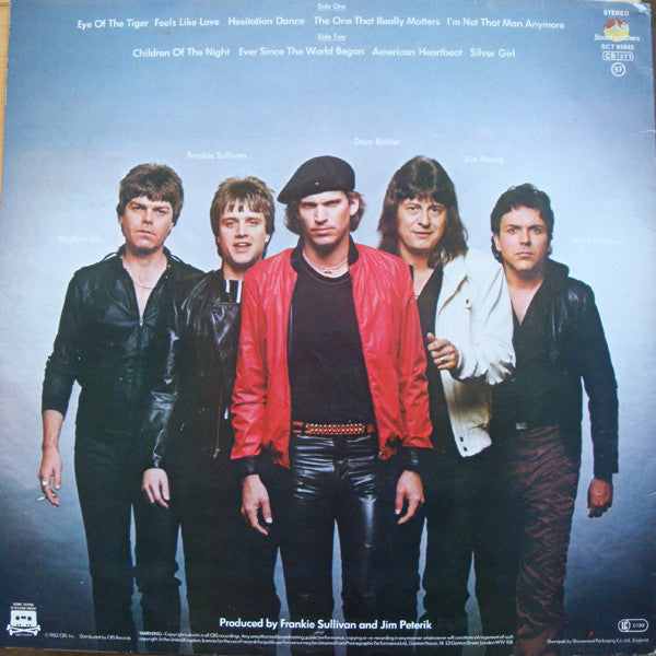 Survivor : Eye Of The Tiger (LP, Album)