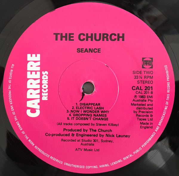 The Church : Seance (LP, Album, RE)