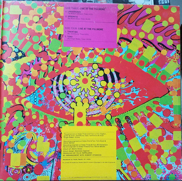 Cream (2) : Wheels Of Fire (2xLP, Album, RE)