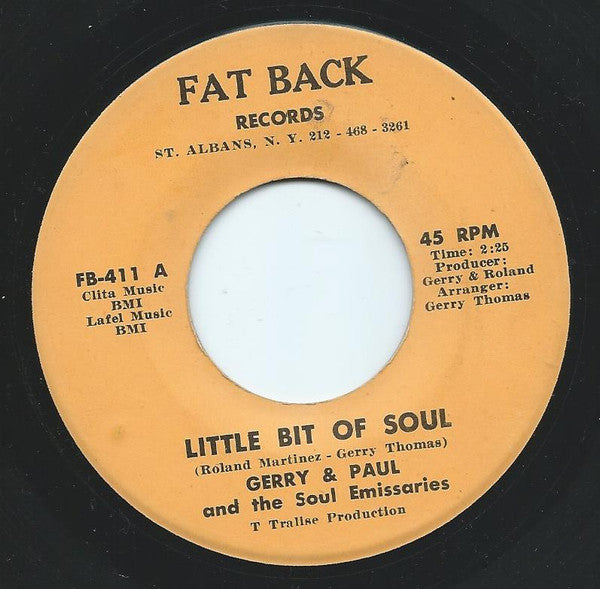 Gerry* & Paul* And The Soul Emissaries : The Cat Walk (7")