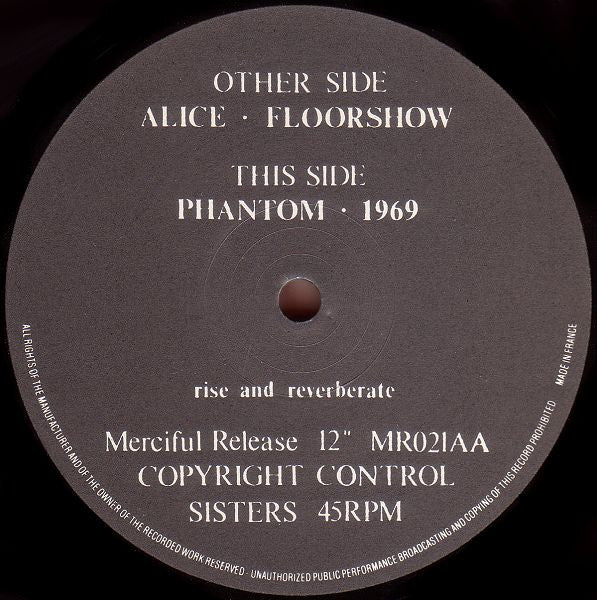 The Sisters Of Mercy : Alice (12", Single, Fli)