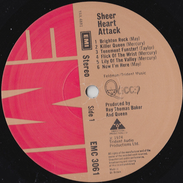 Queen : Sheer Heart Attack (LP, Album, 2nd)