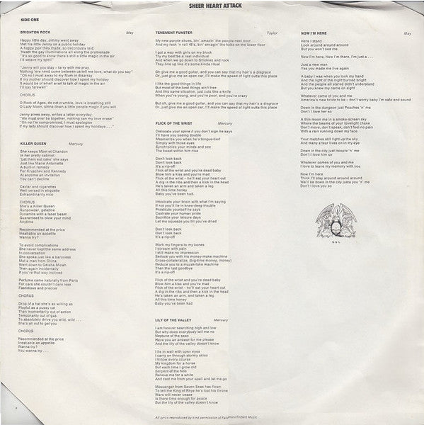 Queen : Sheer Heart Attack (LP, Album, 2nd)