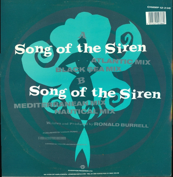 Aphrodisiac : Song Of The Siren (12")