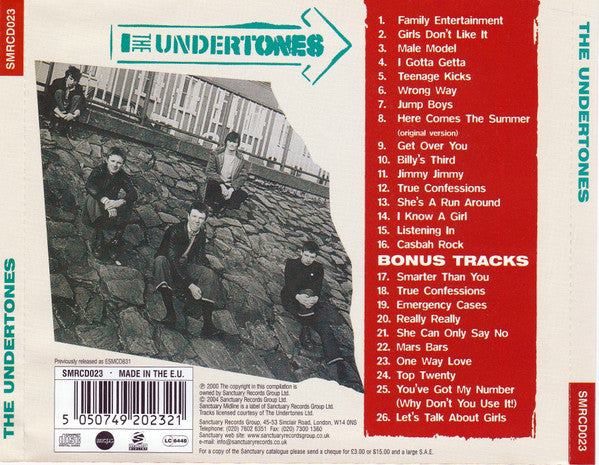 The Undertones : The Undertones (CD, Album, RE)