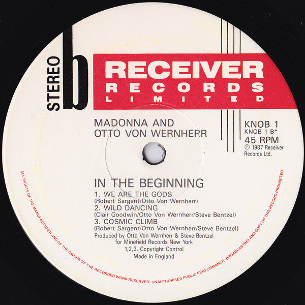 Madonna & Otto Von Wernherr : In The Beginning (12" + 12")
