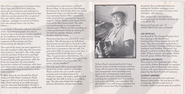 Various : Swallow Records Louisiana Cajun Special Volume 2 (CD, Comp)
