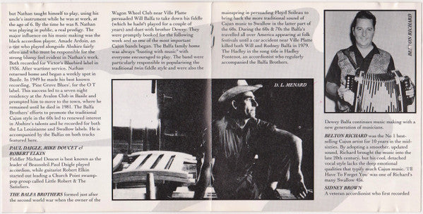 Various : Swallow Records Louisiana Cajun Special Volume 2 (CD, Comp)