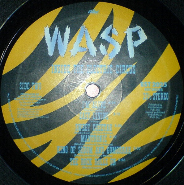 WASP* : Inside The Electric Circus (LP, Album)