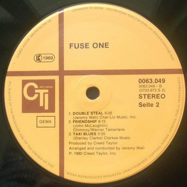 Fuse One : Fuse One (LP, Album)