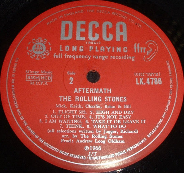 The Rolling Stones : Aftermath (LP, Album, Mono, RE, No )