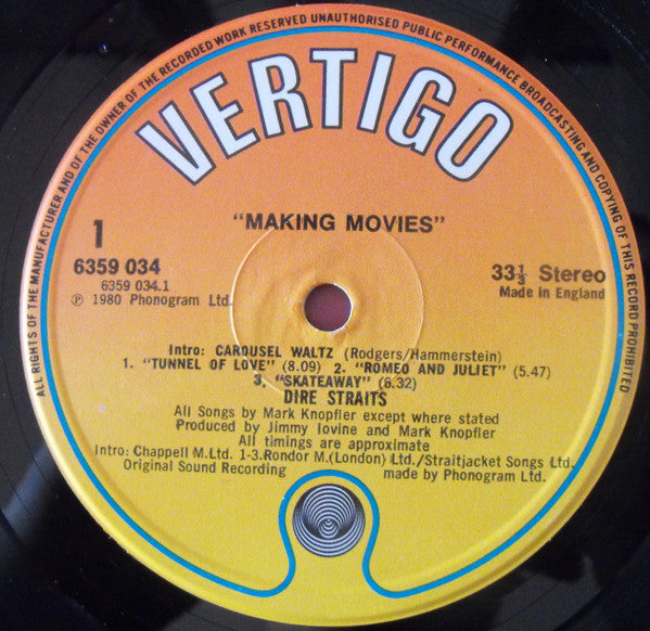 Dire Straits : Making Movies (LP, Album)