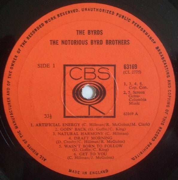 The Byrds : The Notorious Byrd Brothers (LP, Album, Mono)
