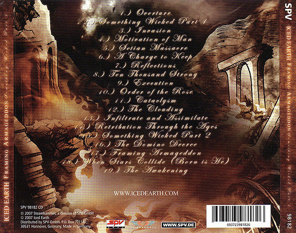 Iced Earth : Framing Armageddon: Something Wicked Part 1 (CD, Album, Dig)