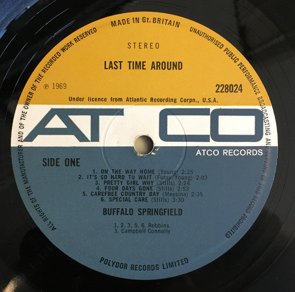 Buffalo Springfield : Last Time Around (LP, Album)