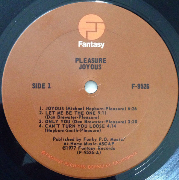 Pleasure (4) : Joyous (LP, Album, Pit)