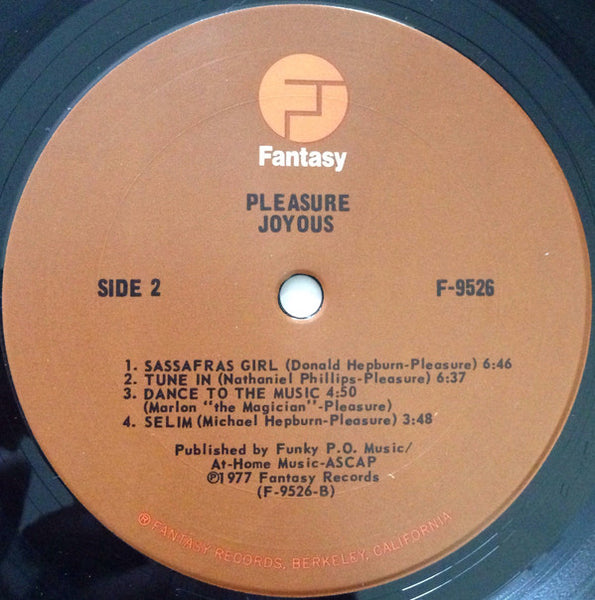 Pleasure (4) : Joyous (LP, Album, Pit)