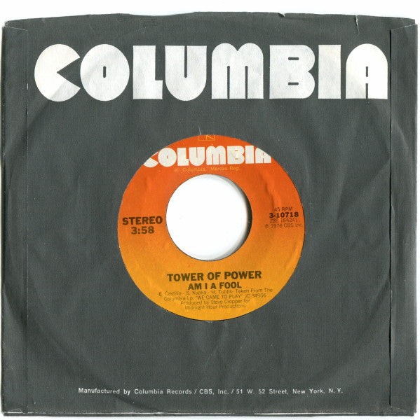 Tower Of Power : Lovin' You Is Gonna See Me Thru (7")