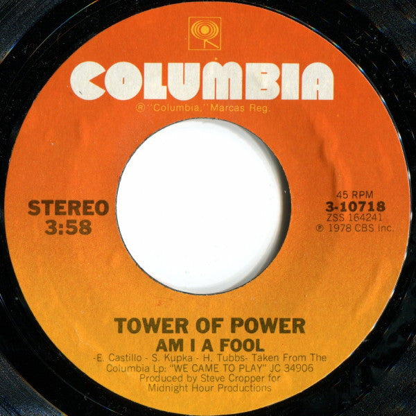 Tower Of Power : Lovin' You Is Gonna See Me Thru (7")