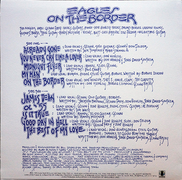 Eagles : On The Border (LP, Album, RE, 180)