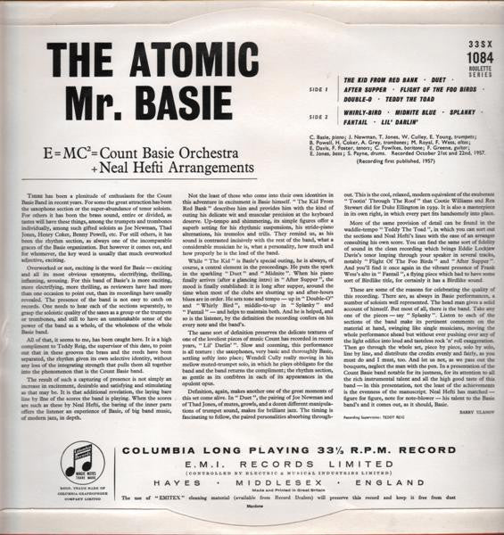Count Basie : The Atomic Mr. Basie (LP, Album, Mono)