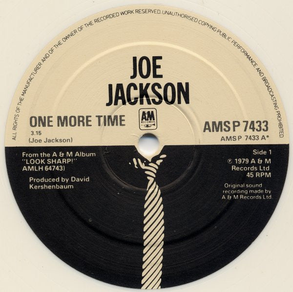 Joe Jackson : One More Time (10", Single, Ltd, Whi)