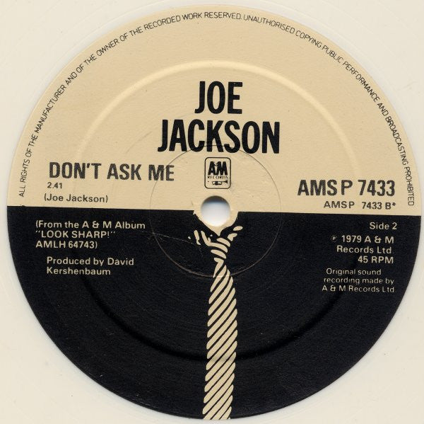 Joe Jackson : One More Time (10", Single, Ltd, Whi)