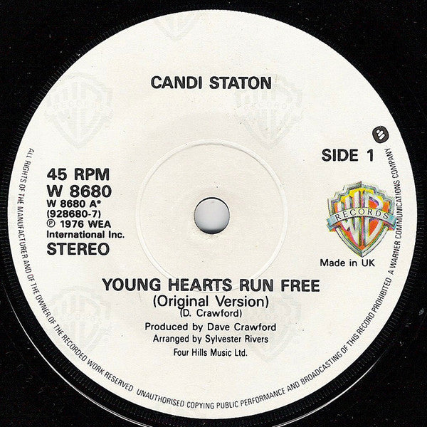 Candi Staton : Young Hearts Run Free (7", Single)