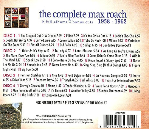 Max Roach : The Complete Max Roach 1958 - 1962 (4xCD, Album, Comp, RE)