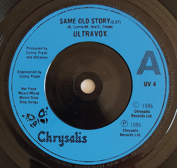 Ultravox : Same Old Story (7", Single, Blu)