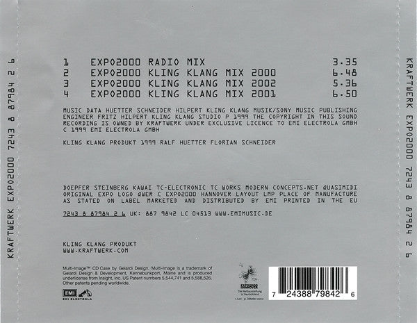Kraftwerk : Expo2000 (CD, Single, Len)
